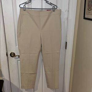 Talbots Cream Ankle Pants